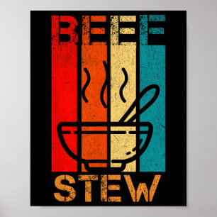 Póster Beef Stew Lover Cena familiar Thnaksinterg Christm