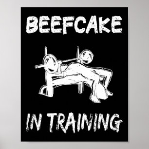 Póster Beefakes En Formación Gym Musée Funny Bodybuilding
