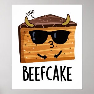 Póster Beefakes Funny Cake Pun