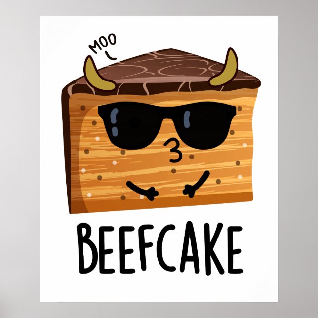 Póster Beefakes Funny Cake Pun (Frente)