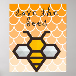 Póster beehive salva a las abejas