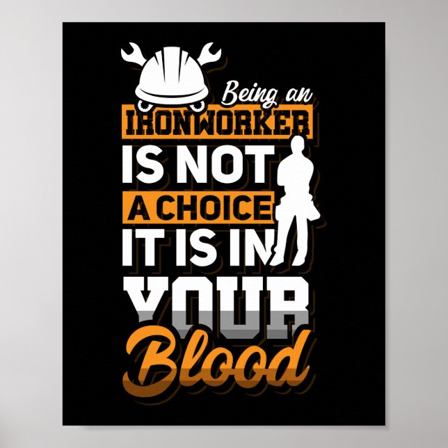 Póster Beein Una Idea De Regalo De Empleado De Construcci (Frente)