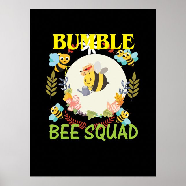 Póster Beekeeper Art Bumble Bee Squad (Frente)