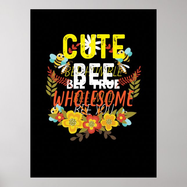 Póster Beekeeper Art Cute Bee Wholesome (Frente)