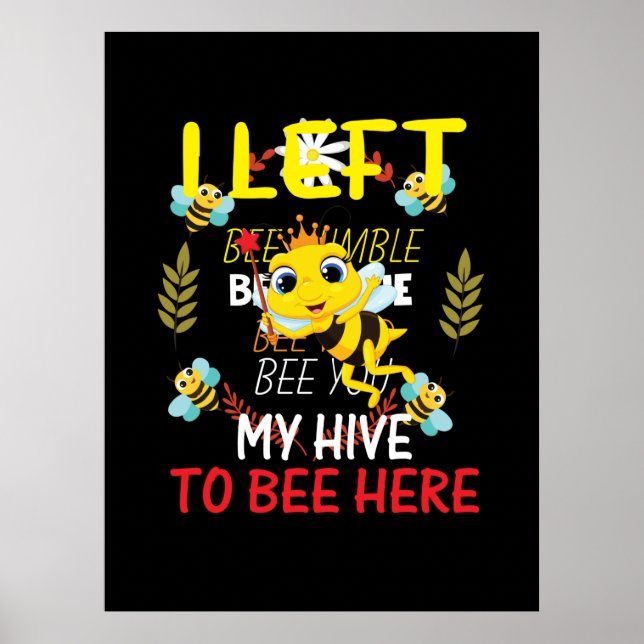 Póster Beekeeper Art My Hive To Abe Here (Frente)