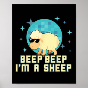 Póster Beep Beep I'm a Sheep Funny Farm Animal Novedad Gi