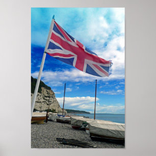 Póster Beer Beach Jurassic Coast Devon England