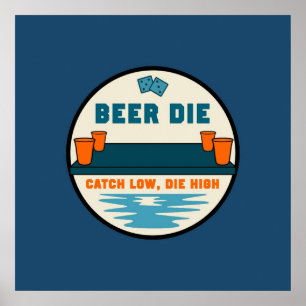 Póster Beer Die