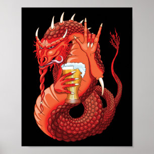 Póster Beer Dragon