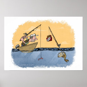 Póster Beer Fishing