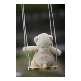 Póster Beer op Schommel in beweging.