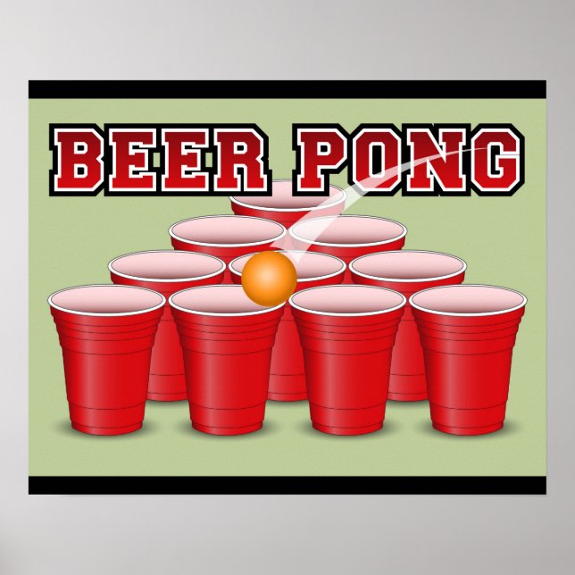 Póster Beer Pong Poster (Frente)