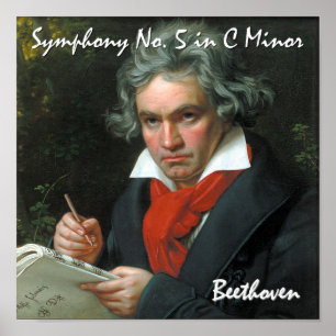 Póster Beethoven Canvas Print