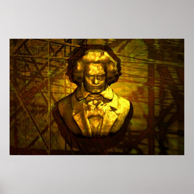 Póster Beethoven en Bronce (Frente)