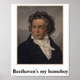 Póster Beethoven es mi Poster