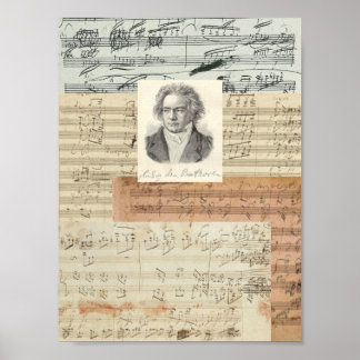 Póster Beethoven Manuscripts