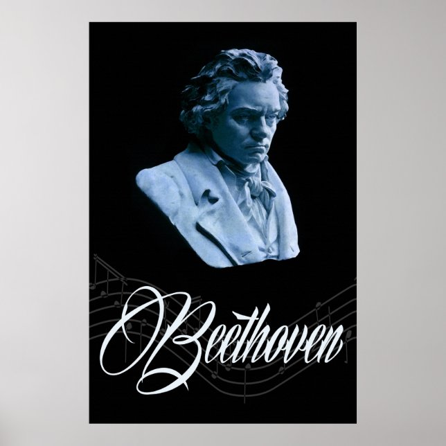 Póster Beethoven por Moonlight 36 x 24 Poster (Frente)