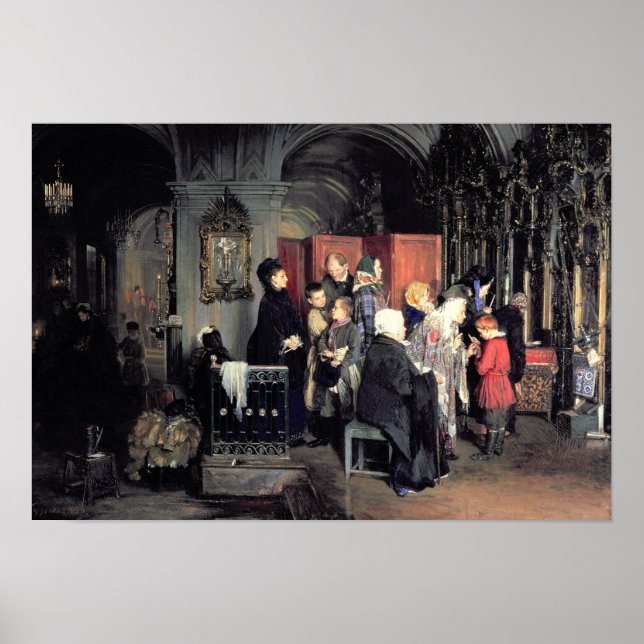 Póster Before the Confession, 1877 (Frente)