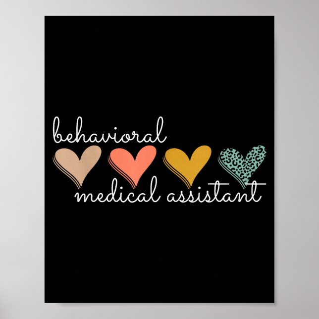 Póster Behavioral Medical Istant Health Behavior Technici (Frente)