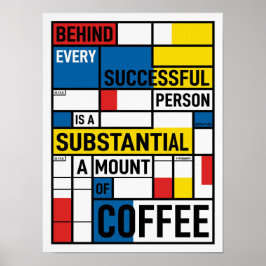 Póster behind every successful person