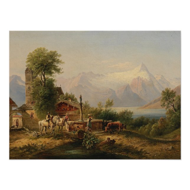 Póster Bei Zell am See - Emil Barbarini (Anverso)