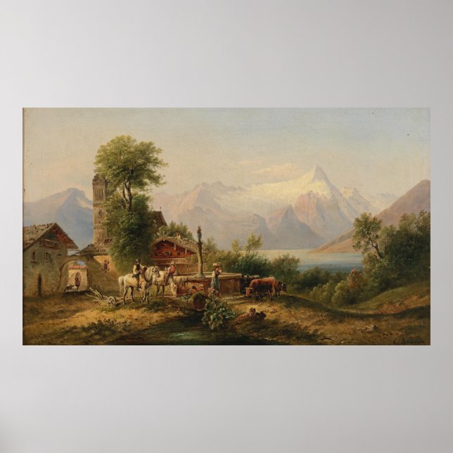 Póster Bei Zell am See - Emil Barbarini (Frente)