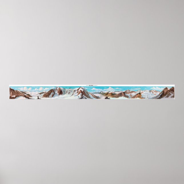 Póster BEICHGRAT Alpes suizos Panorama 360° Poster (Frente)