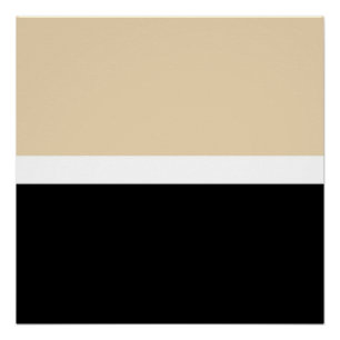 Póster Beige Black Abstract Stripe