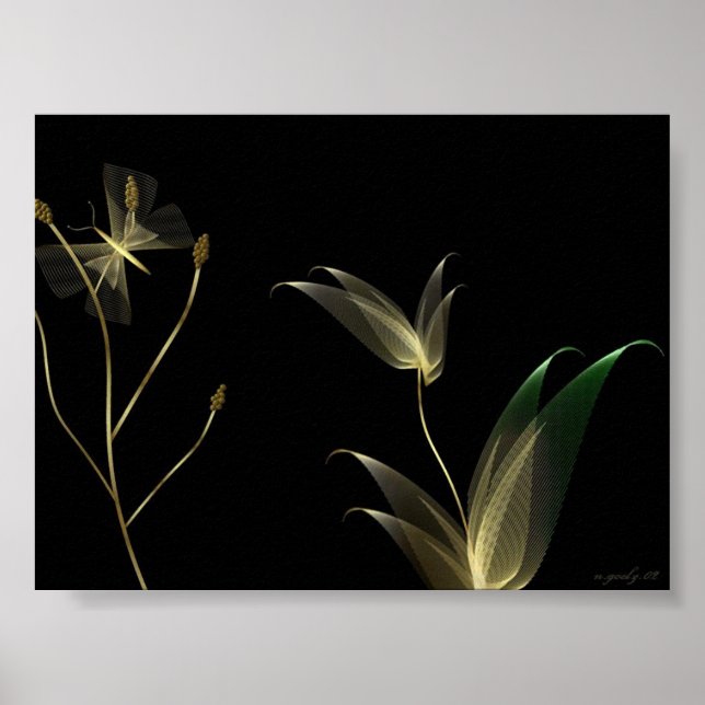 Póster Beige sobre negro (Frente)