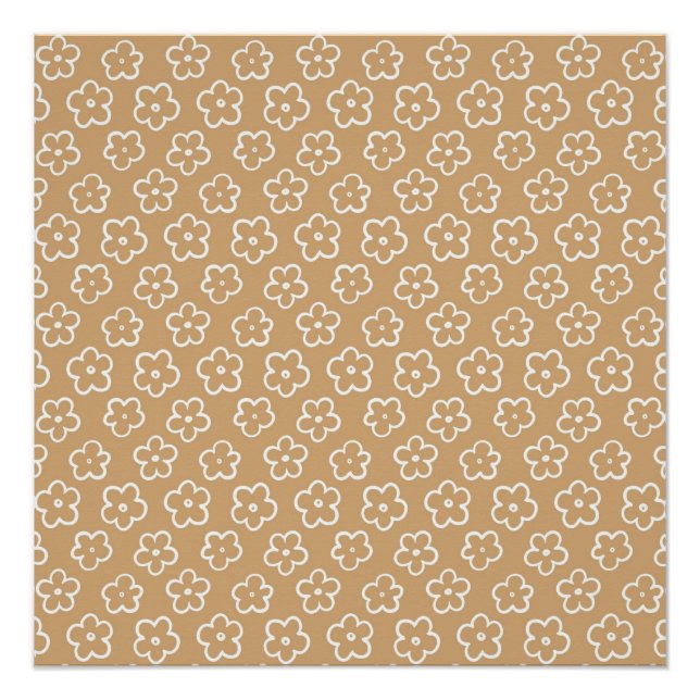 Póster Beige Y2K Audaz Flor silvestre Vibrante Primavera  (Anverso)