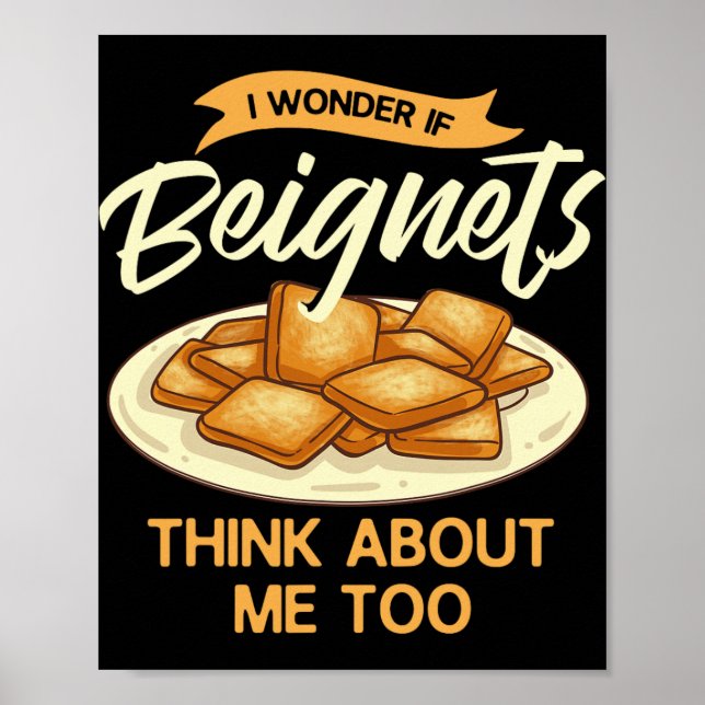 Póster Beignet New Orleans French Quarter  (Frente)