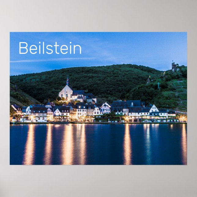 Póster Beilstein Moselle Renania-Palatinado Alemania (Frente)