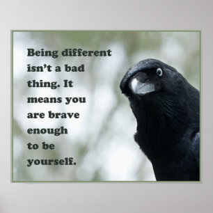 Póster Being Different Isn’t a Bad Thing.