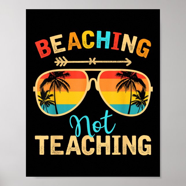 Póster Beis Not Teacher Mode Off Summer Vaca (Frente)
