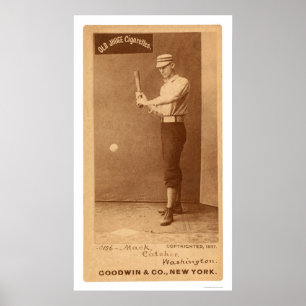 Póster Béisbol 1887 de Connie Mack