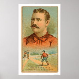 Póster Béisbol 1888 de Hardie Henderson