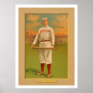 Póster Béisbol 1911 de Jake Stahl Red Sox