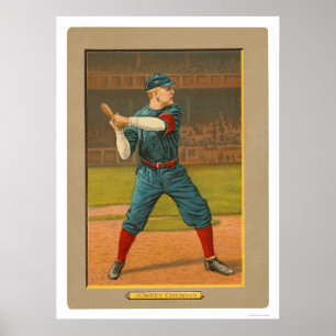 Póster Béisbol 1911 de los rojos de Tom Downey