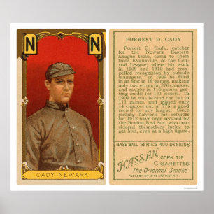 Póster Béisbol 1911 de Newark del carrito del cateto