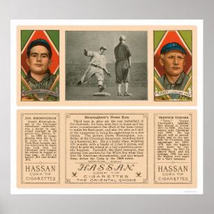 Póster Béisbol 1912 de los Cleveland Indians