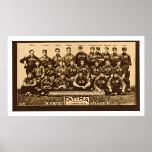 Póster Béisbol 1913 de los Chicago Cubs