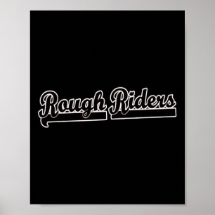 Póster Béisbol de Béisbol Go Rough Riders