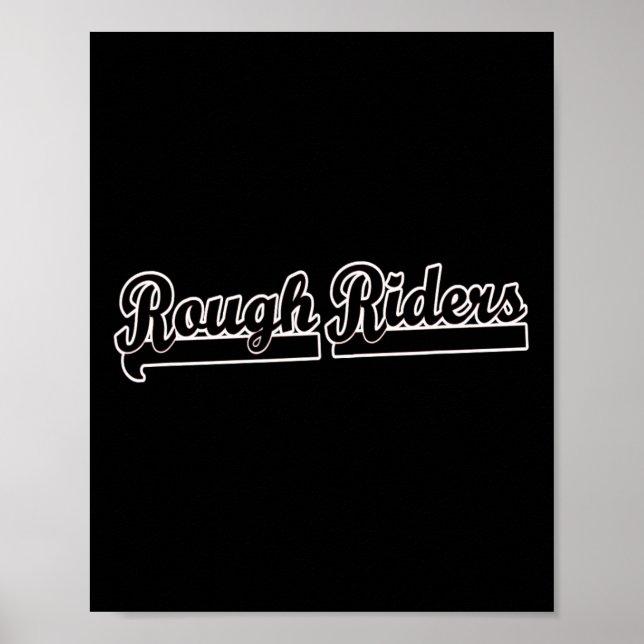Póster Béisbol de Béisbol Go Rough Riders (Frente)