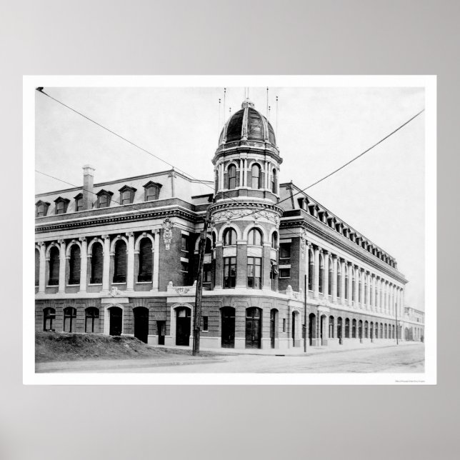 Póster Béisbol del Parque Shibe 1913 (Frente)