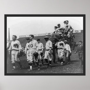 Póster Béisbol Demócrata Republicano 1926