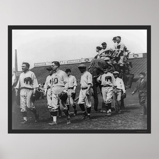 Póster Béisbol Demócrata Republicano 1926 (Frente)