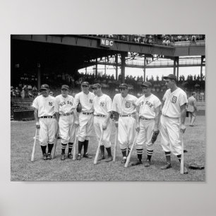 Póster Béisbol En 1937