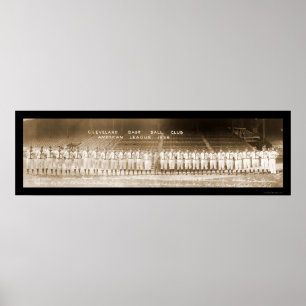 Póster Béisbol en Cleveland Photo 1936