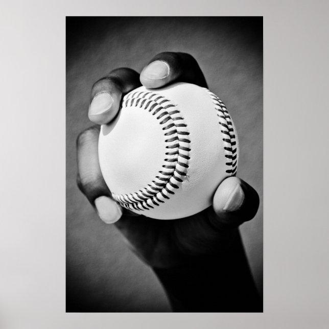 Póster béisbol en mano (Frente)