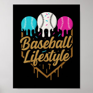 Póster Béisbol Estilo de vida 101 Apósito de béisbol juve